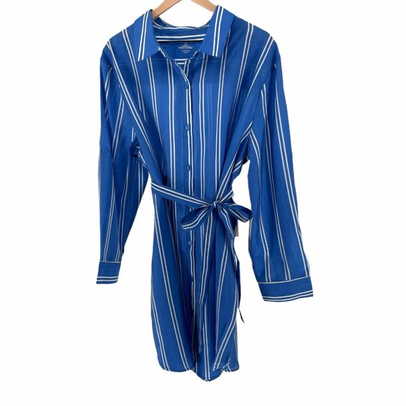 summersalt Other - Summersalt blue striped all buttoned up coverup 1X